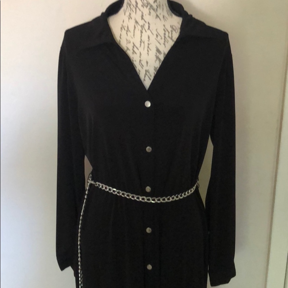 Black and silver dress